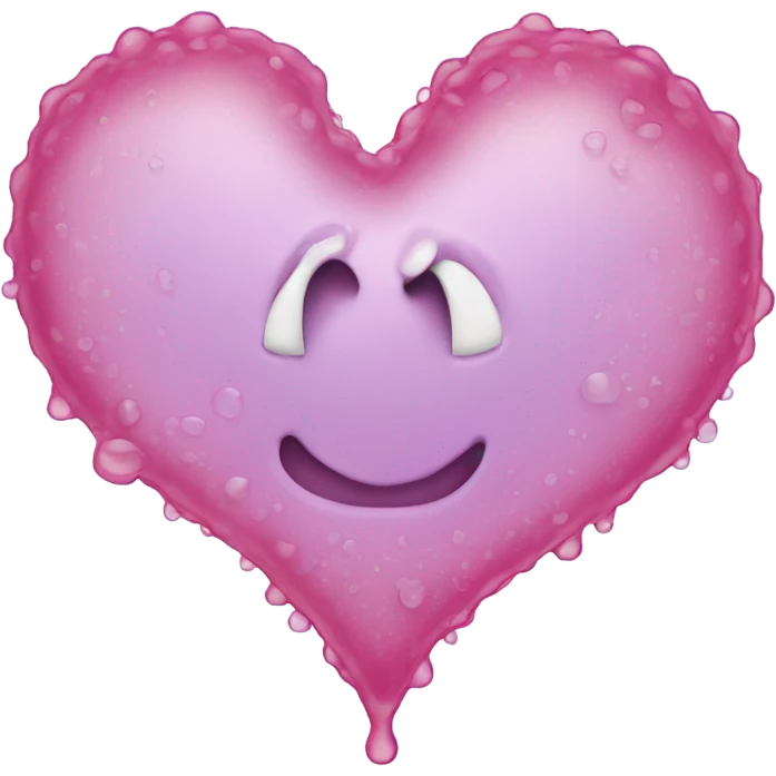 Heart made out of water  emoji