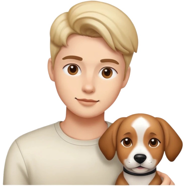 Person with dog filter emoji