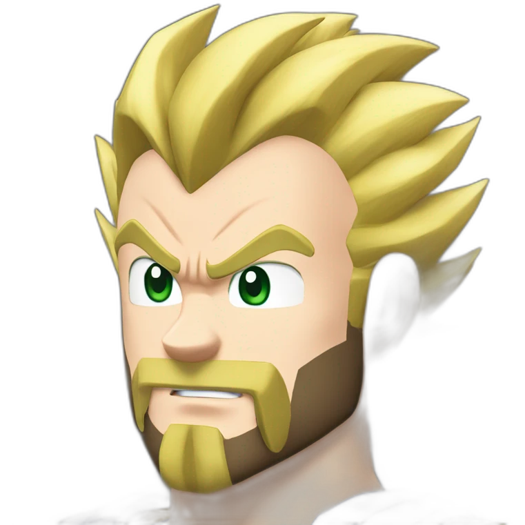 Vegeta beard blond emoji