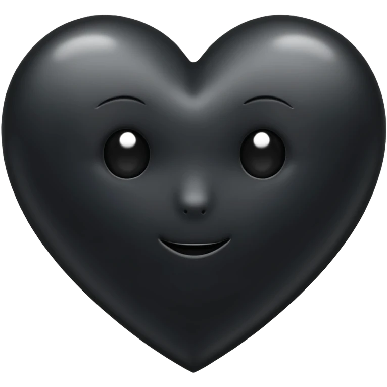 Siyah Kalp iOS  emoji