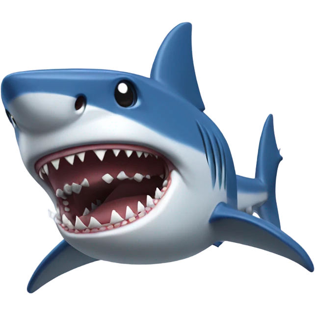 Shark with a dodgers hat emoji