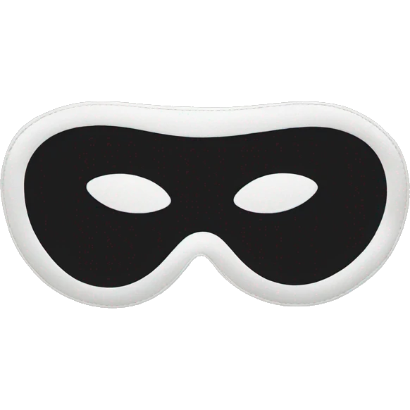 Silk sleep mask emoji