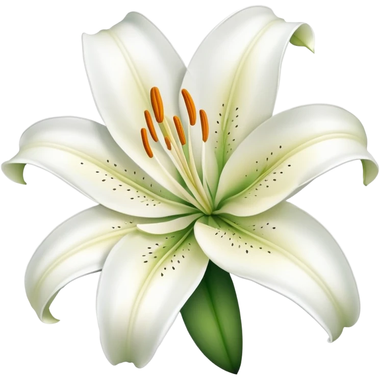beautiful lily flower with delicate petals emoji