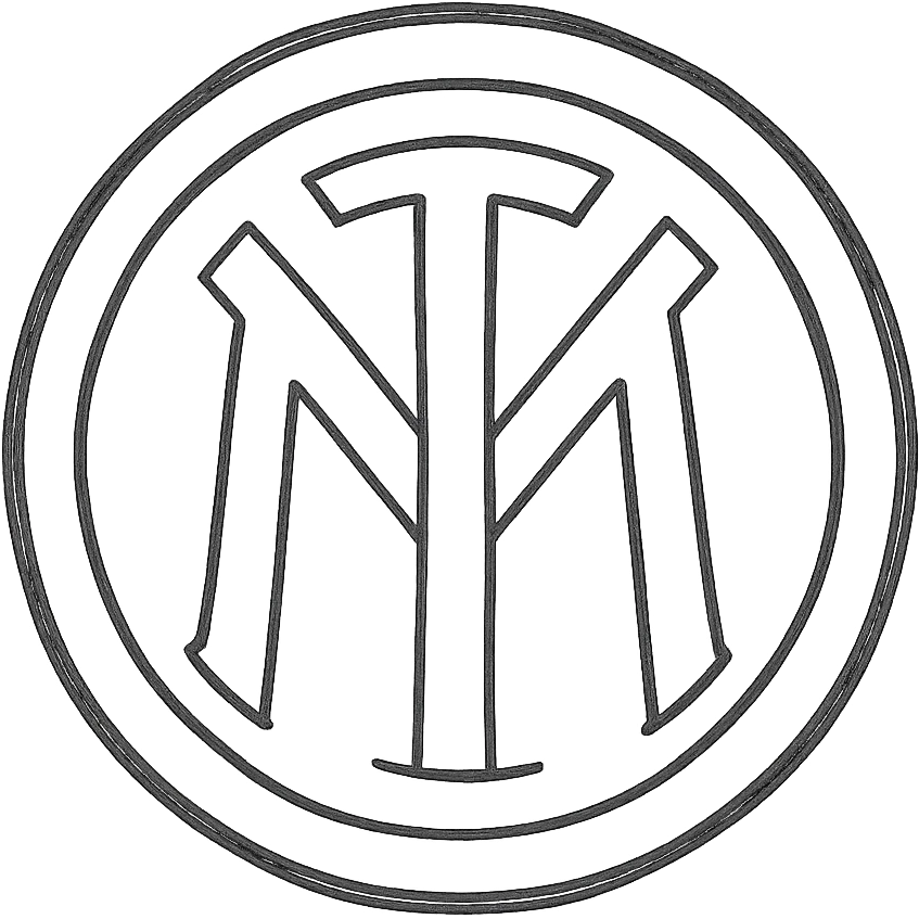 Inter Milan football club logo emoji