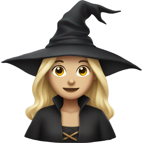 witch with blonde hair emoji