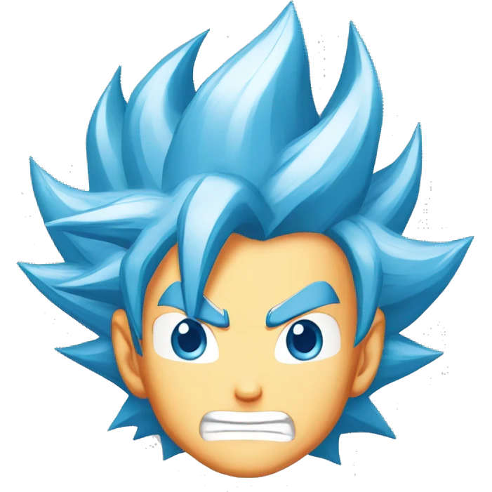 sangoku super sayan blue emoji