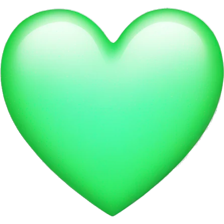 Light green heart emoji