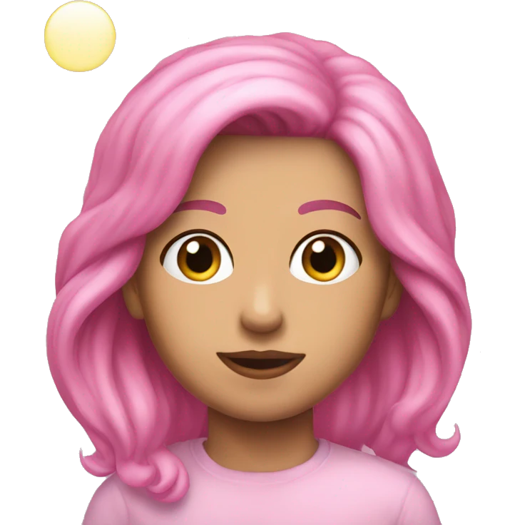 Pink morning emoji