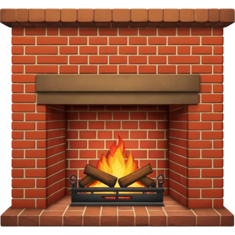 Classic Brick Fireplace emoji