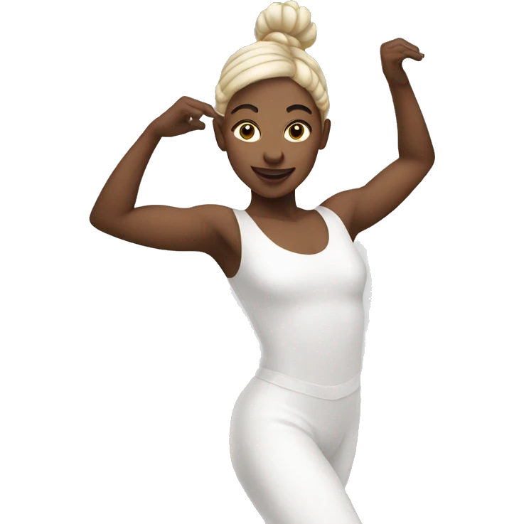 white dancer emoji