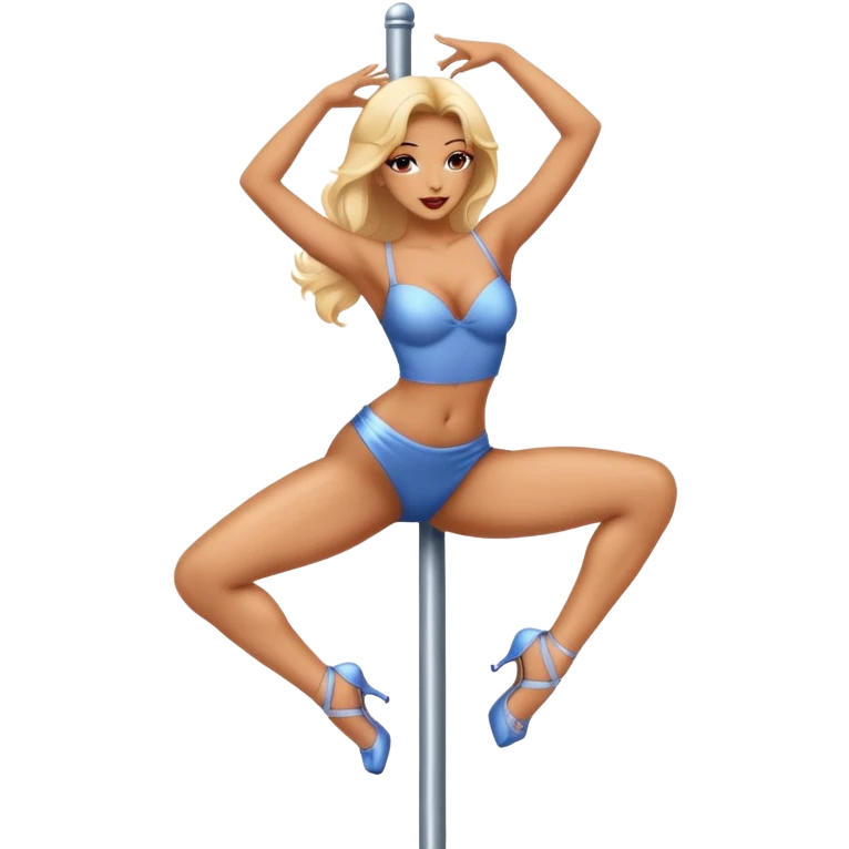 sexy lady dancing on a pole emoji