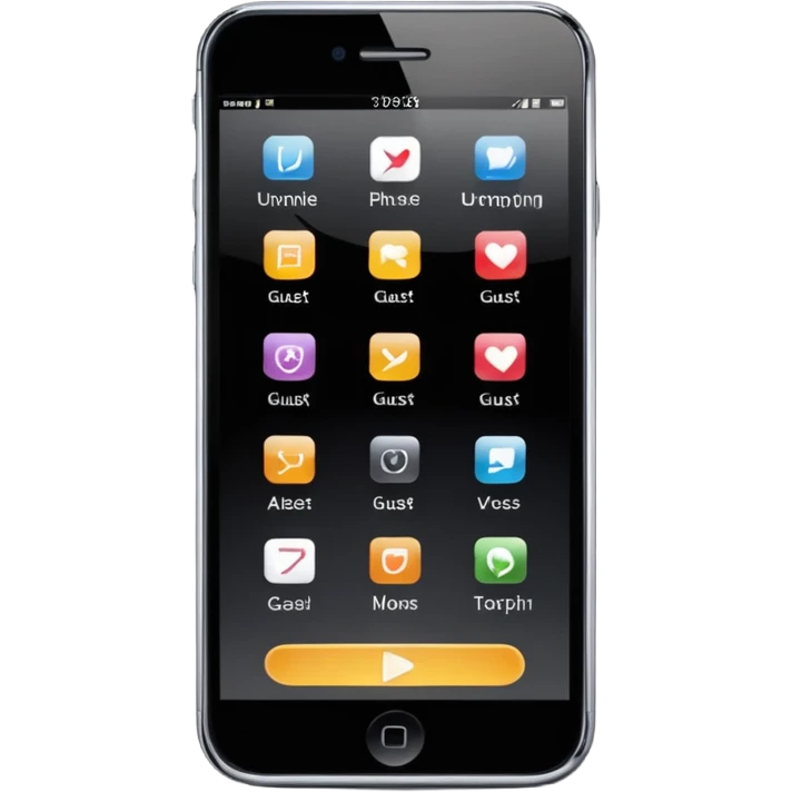 mobilel phone guest app emoji