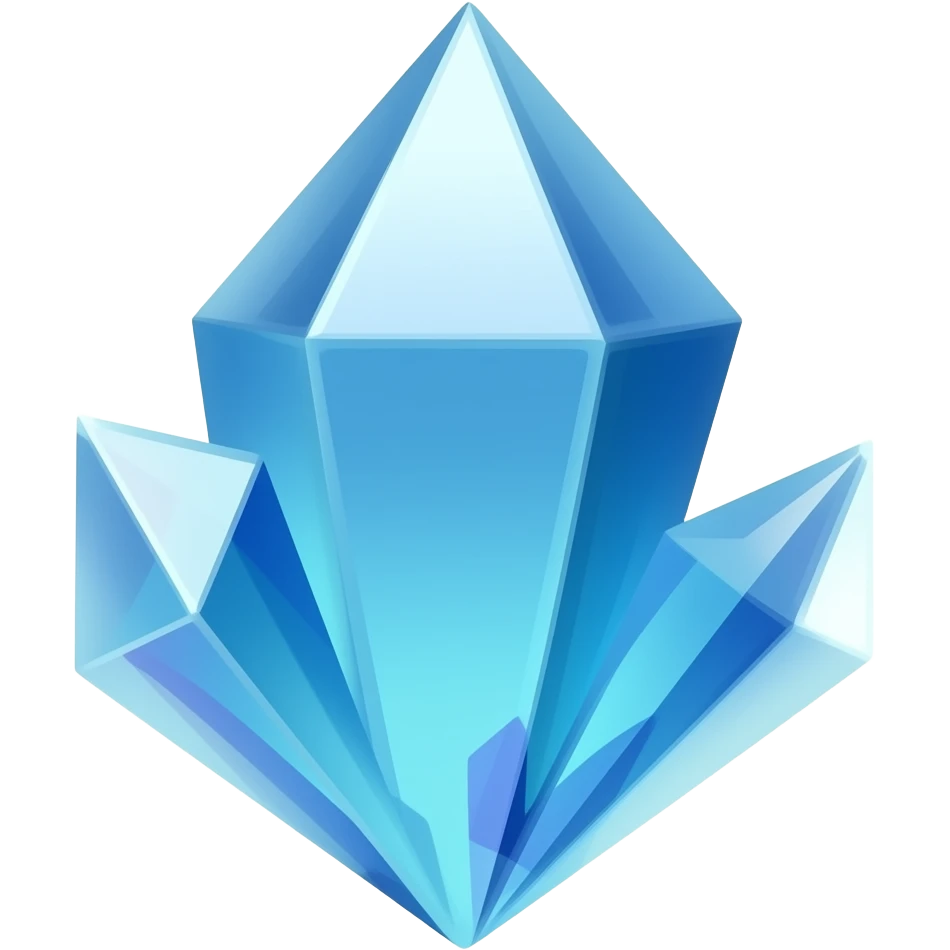 blue power crystal emoji