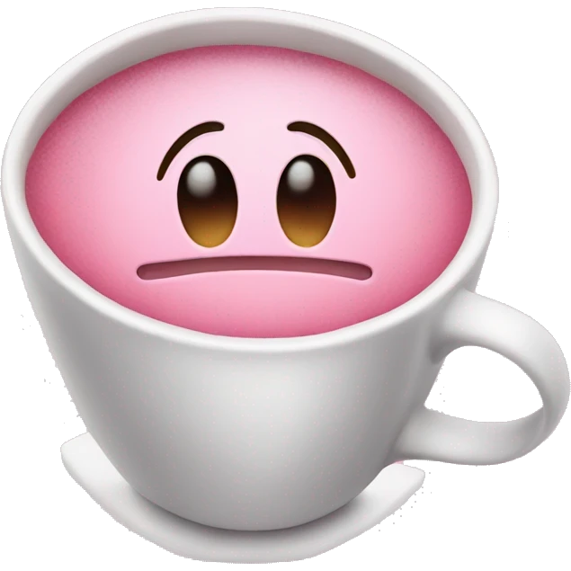 Pink coffe emoji