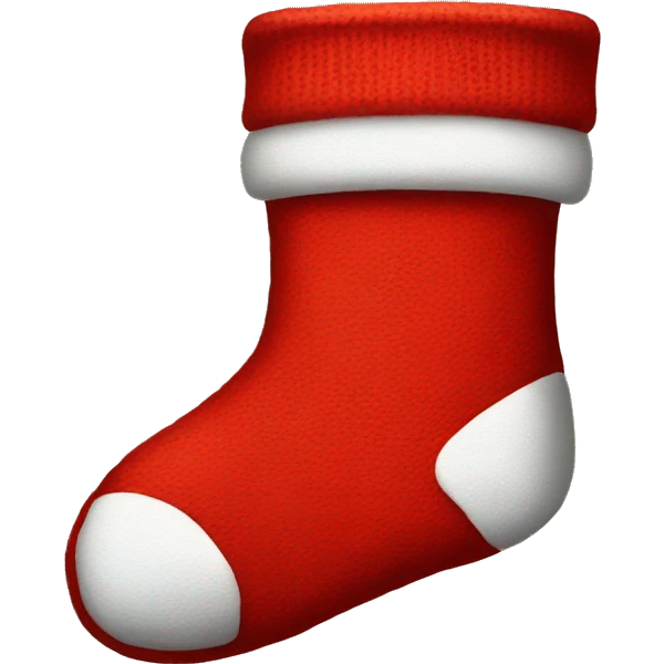 red christmas sock emoji