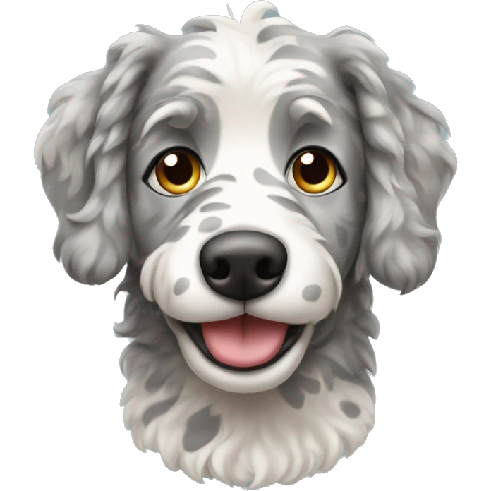 Merle doodle dog  emoji