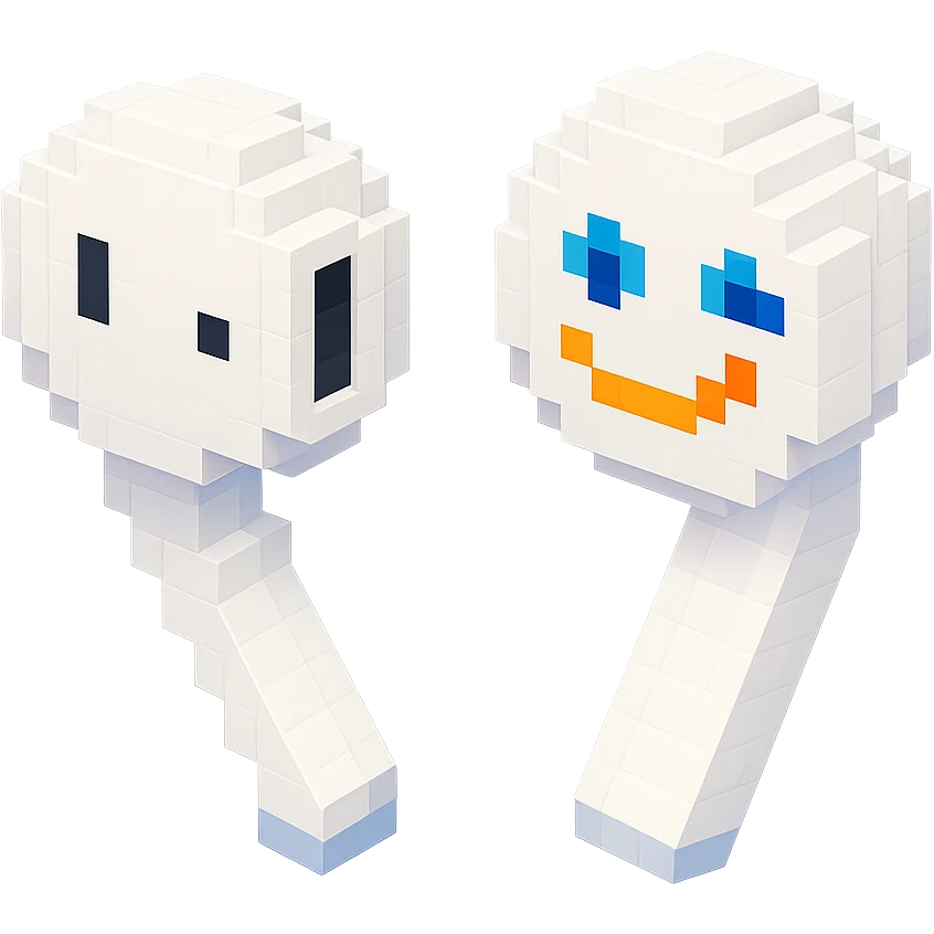 white EarPods headphones with a playful twist, floating in mid-air emoji