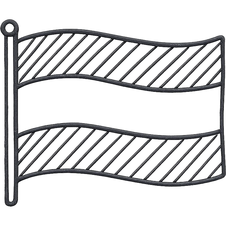 Germany FRG country flag hand drawn outlined icon emoji