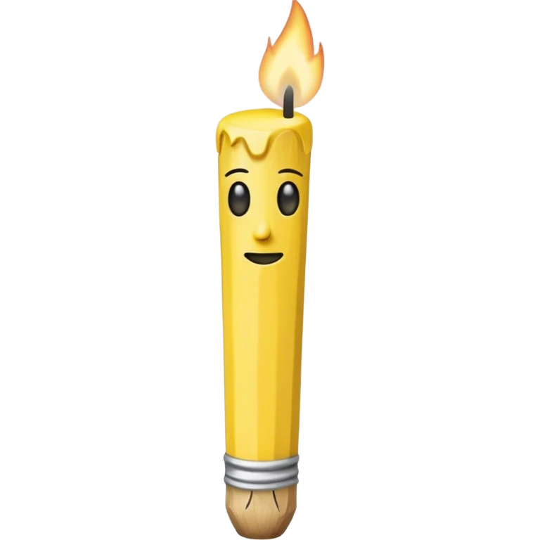 Matchstick without face emoji