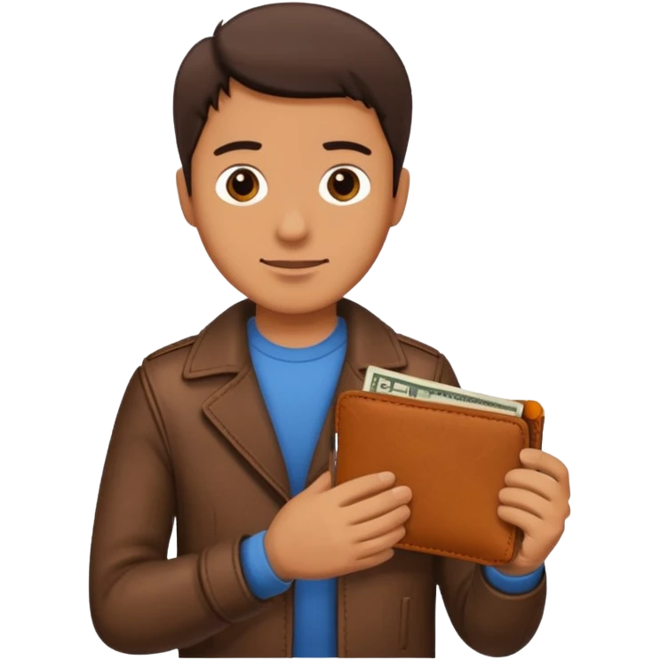 man taking out his wallet emoji