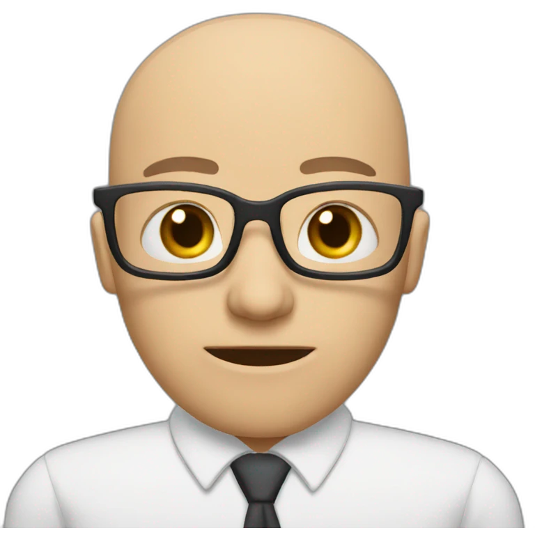 bald teacher no glasses large mouth no mustache angry emoji