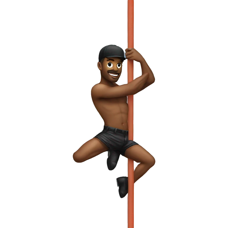 Pole Dance man  emoji