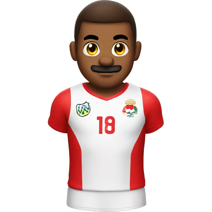 supermario wearing Peru soccer jersey emoji
