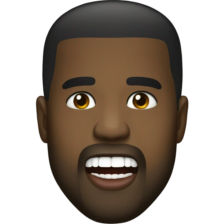 kanye west mouth emoji
