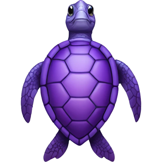 Purple sea turtle  emoji