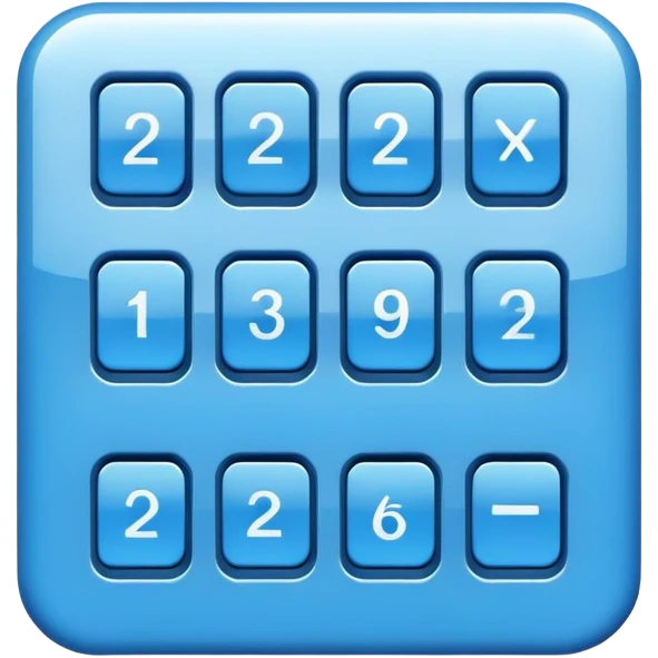 blue enter keypad button   emoji