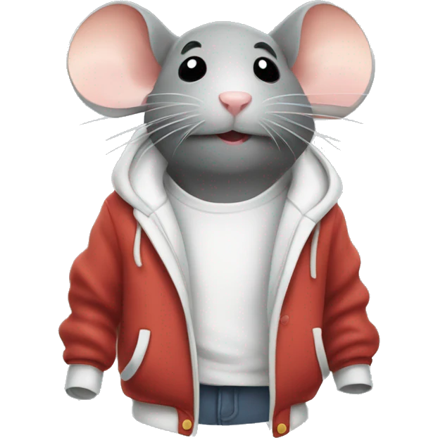 a mouse steaming clothes emoji