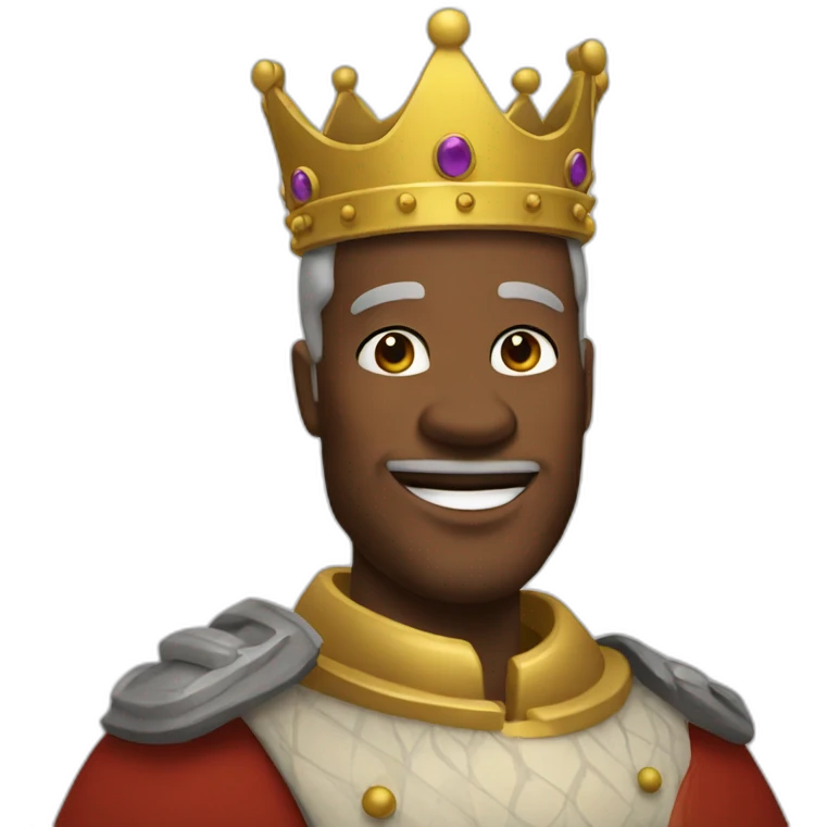King Saying Hello emoji