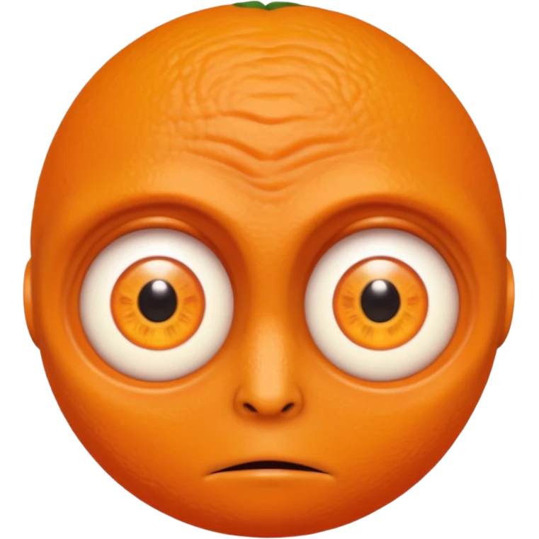 orange mutant human emoji
