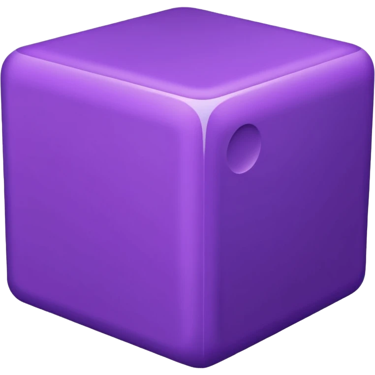 Purple cube emoji