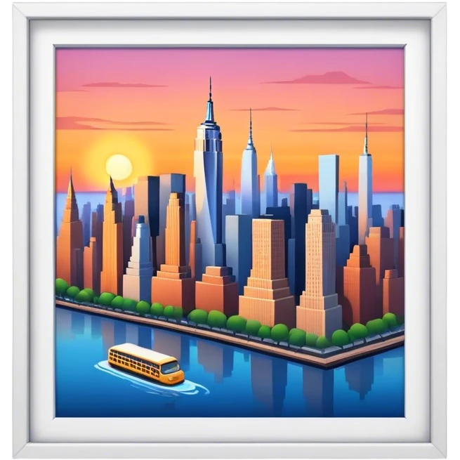 new york city sunset  emoji