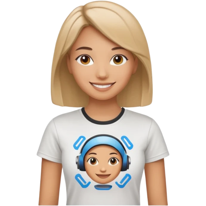 female AI supporter emoji