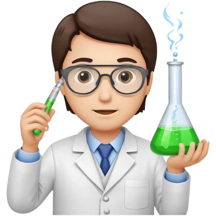 scientist working in a lab emoji