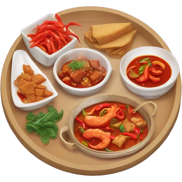 asian meal red emoji