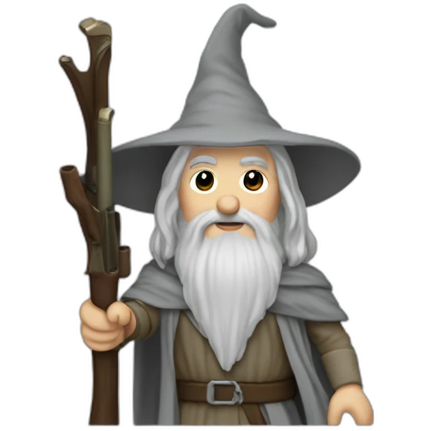 Gandalf with a M60 emoji