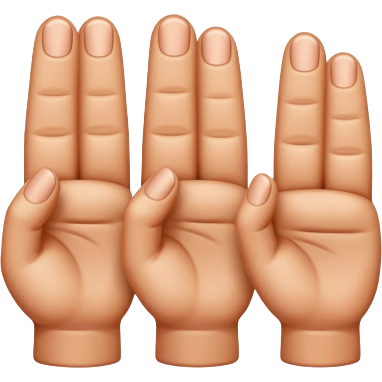 drie fingers emoji