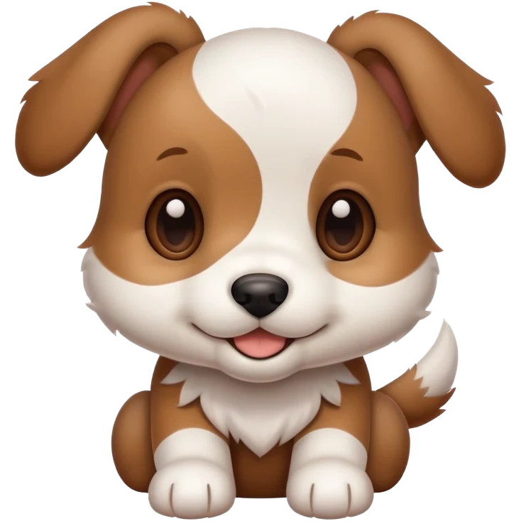 cute puppy dog with floppy ears emoji