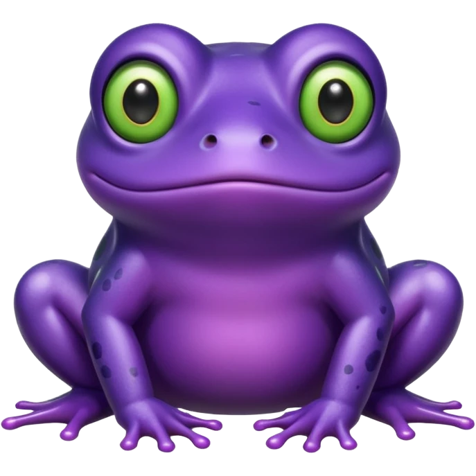 Frog purple emoji