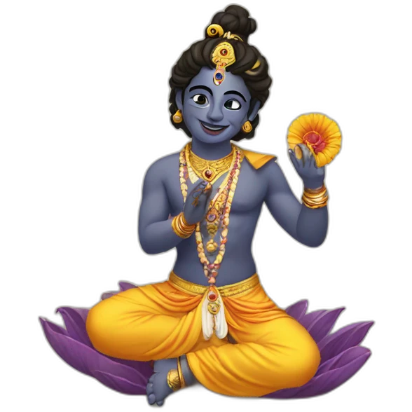 Krishna blessing  emoji