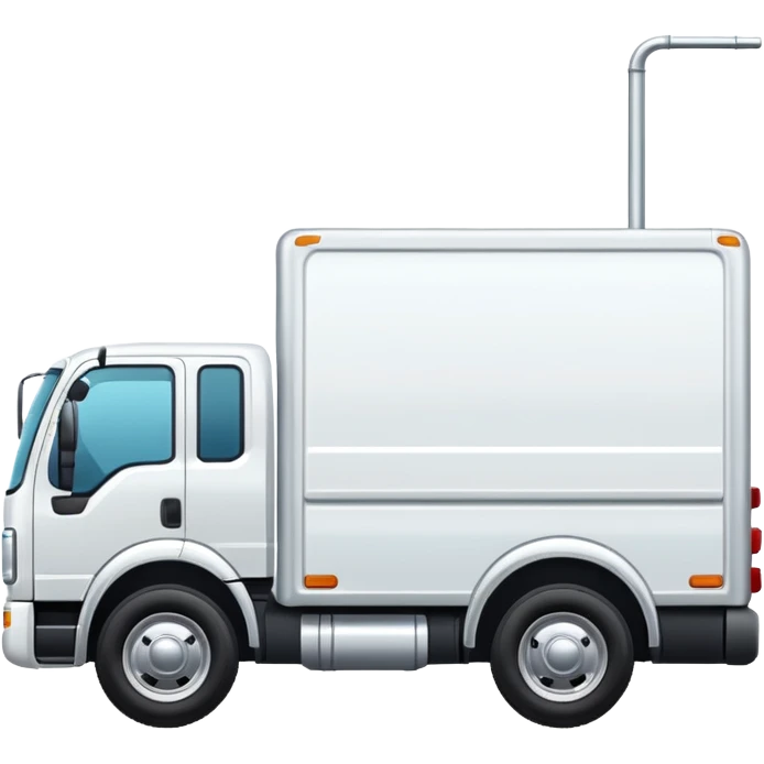 WHITE TRUCK SIDE VIEW emoji