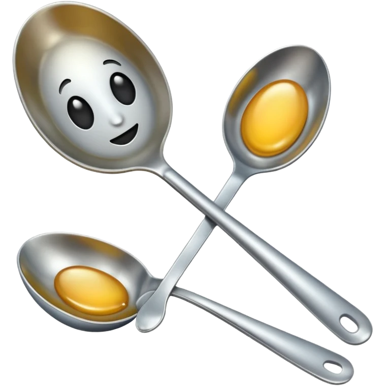 big spoon and small spoon emoji