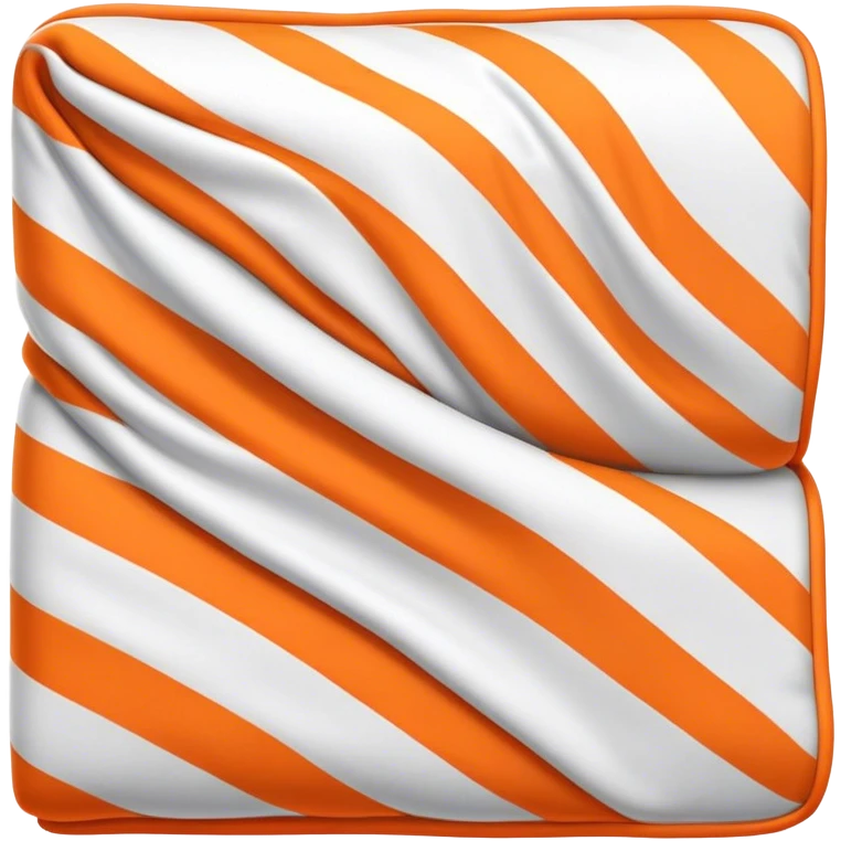 White and Orange folded blankets emoji