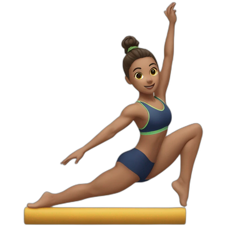 gimnasta haciendo flic emoji