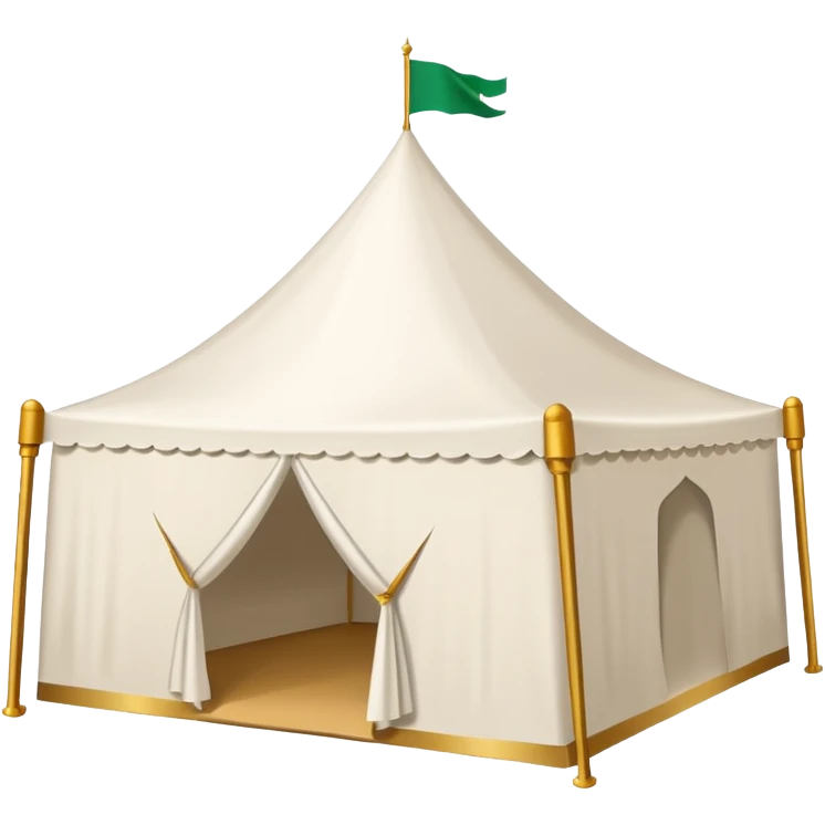 white tent like arafah the ones in saudi emoji