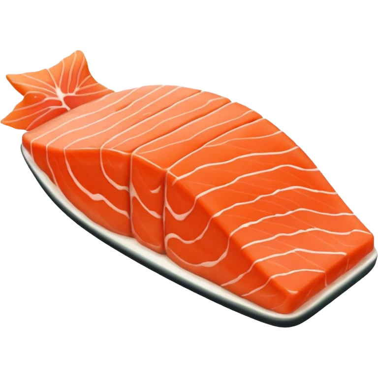 Make salmon meat iPhone emoji style emoji