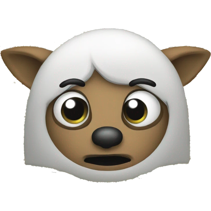 Face where eyes are replaced by letters “ewe” emoji